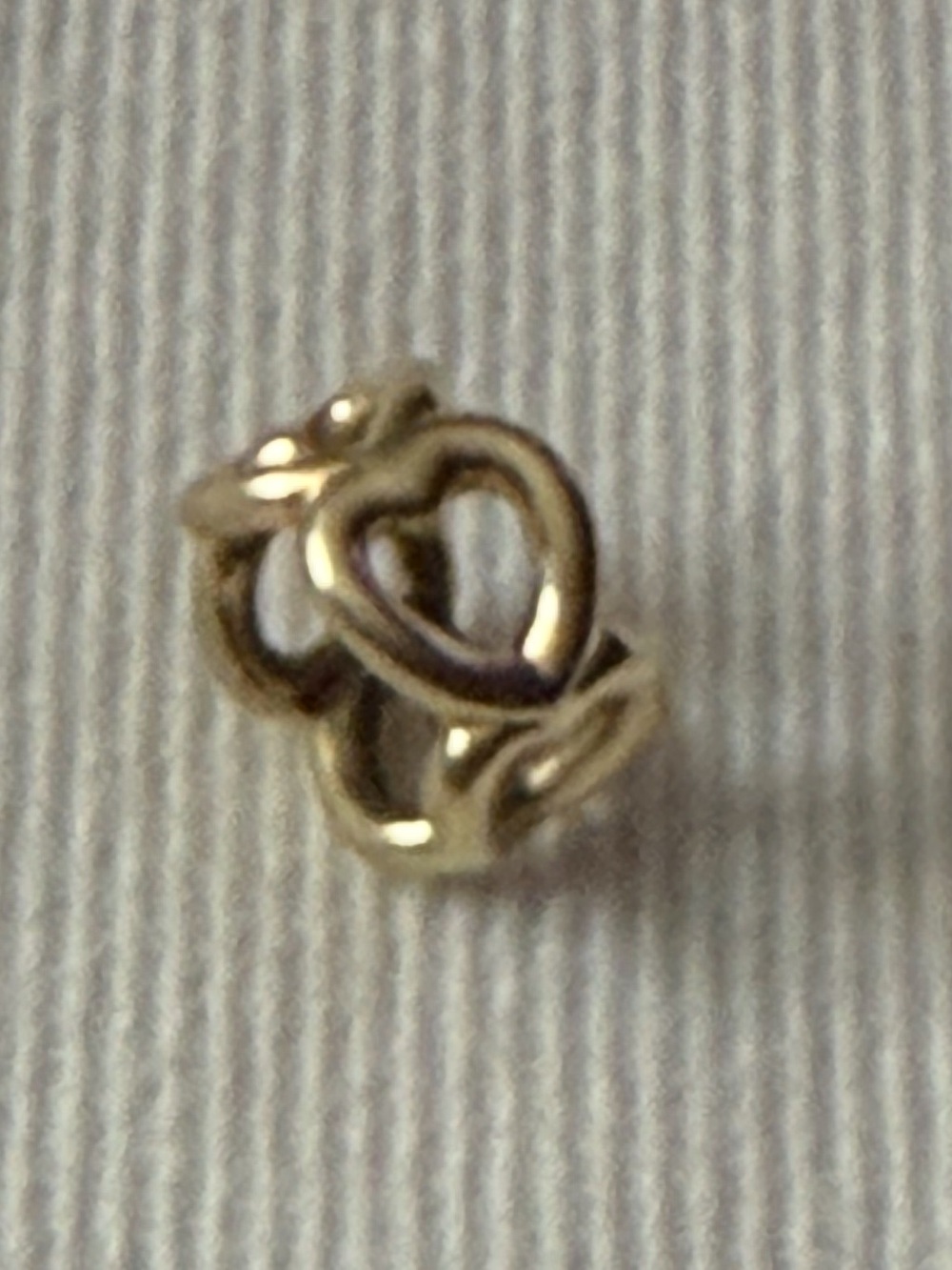 Pandora 14K Gold Open Heart Spacer Charm #750454 - PA186